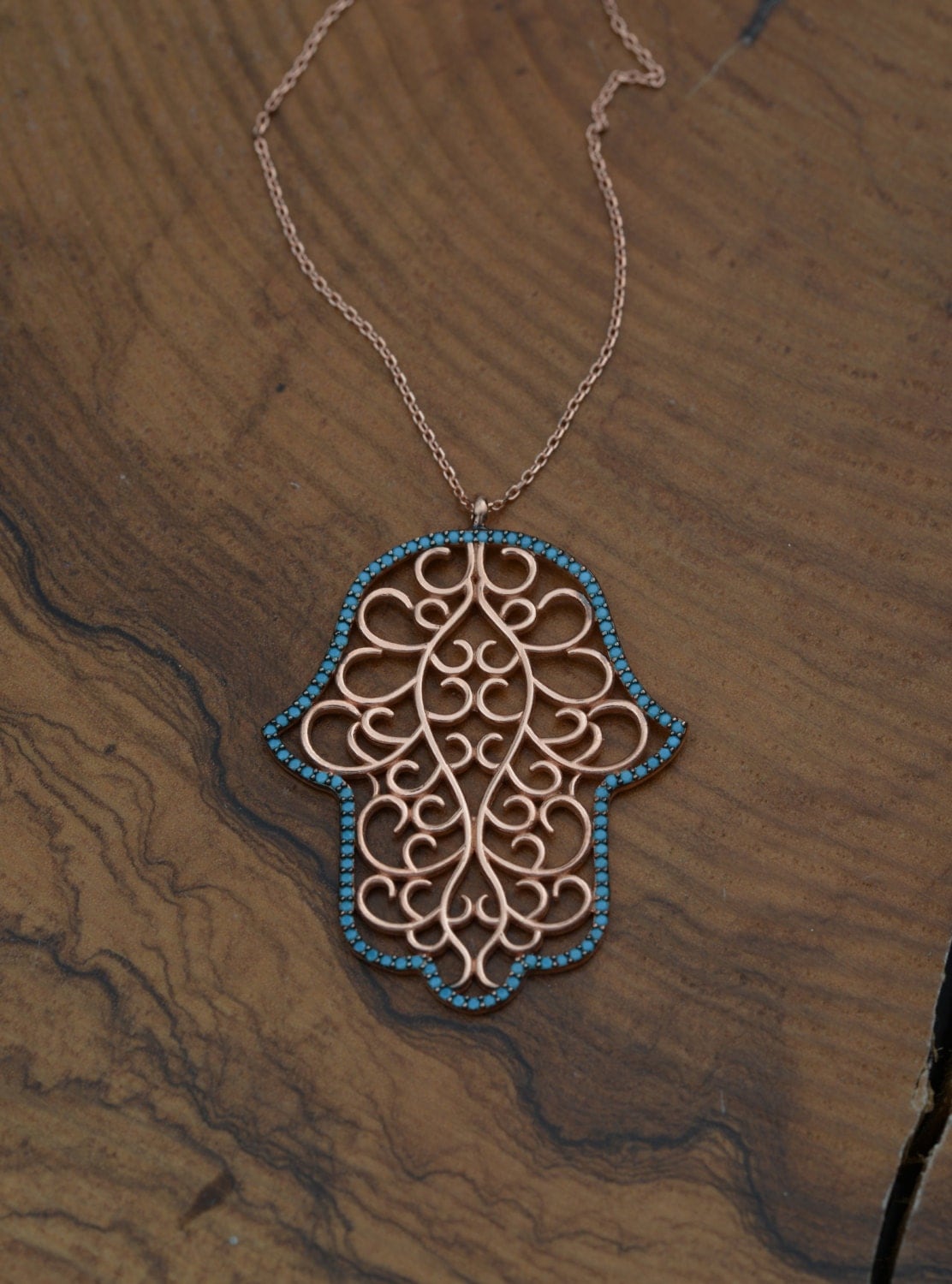 Hamsa Necklace Delicate Hamsa Necklace Silver Hand