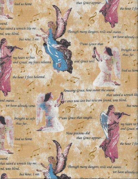 angels fabric amazing grace angels and words on tan quilt angels fabric amazing grace angels and words on tan quilt