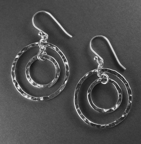 Fine Silver Earrings by SamanthaSlaterStudio on Etsy