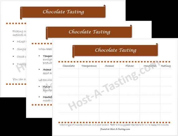 Chocolate Tasting Party Pack