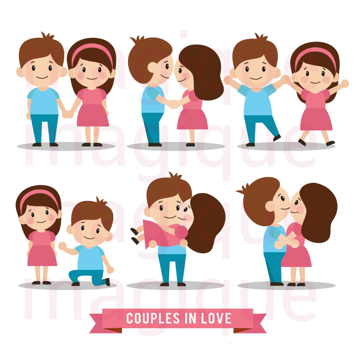 couple stickers printable planner stickers couple clipart