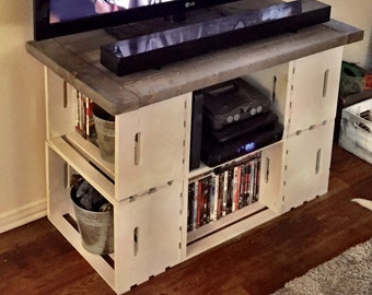 Crate tv stand Etsy