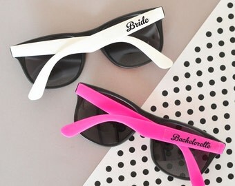 Bachelorette party sunglasses-set of 6- bachelorette sunglasses, wedding sunglasses, wedding favors, bridal party favors, bridal party gifts