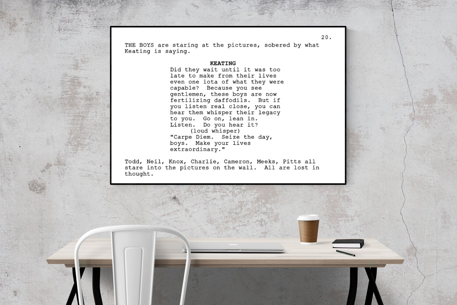 Dead Poets Society Screenplay Movie Poster