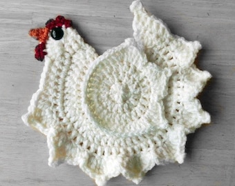 Chicken pot holder Etsy