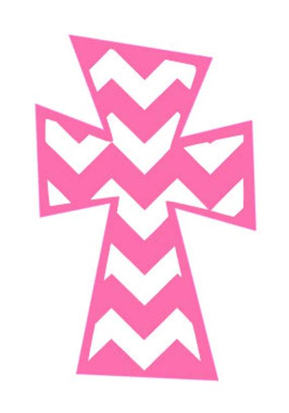 Chevron Cross Decal