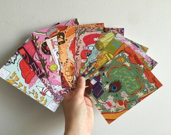 Wes Anderson Movie Postcards (set of 8)