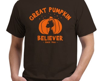 Great pumpkin Believer snoopy and charlie brown t shirt for halloween Adults