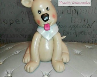 Decoration, unconventional, fondant, cake toppers, fondant figurines, dog