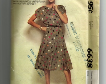 McCall's Misses' Dress Pattern 6638