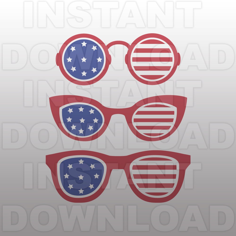 Download July 4th Sunglasses SVG FilePatriotic SVG Personal