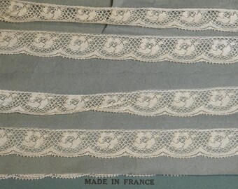 3 yds Vintage French Lace Trim Yardage Supply