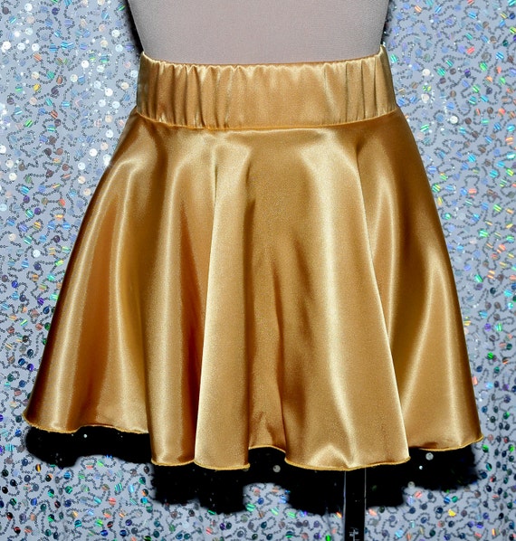 Gold Satin Skirt 83