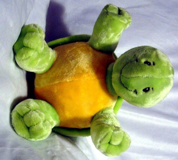 Plush Turtle Dog Toy Squeaker Toy & Blanket Baby Toy