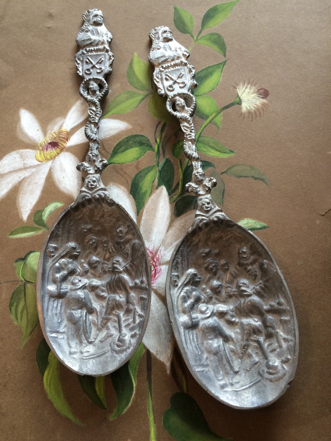 VINTAGE SPOON...pewter spoonsprice per by madeforfun on Etsy