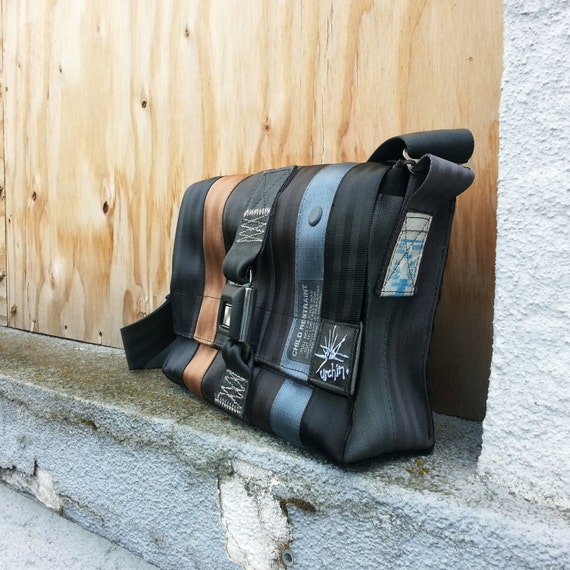 Seat belt bag purse messenger bag recycled seatbelt by urchinbags