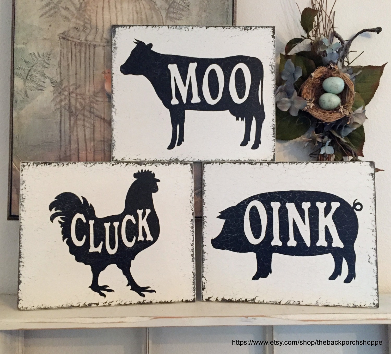 Kitchen Signs Chicken Signs Cow Signs Pig Signs Moo