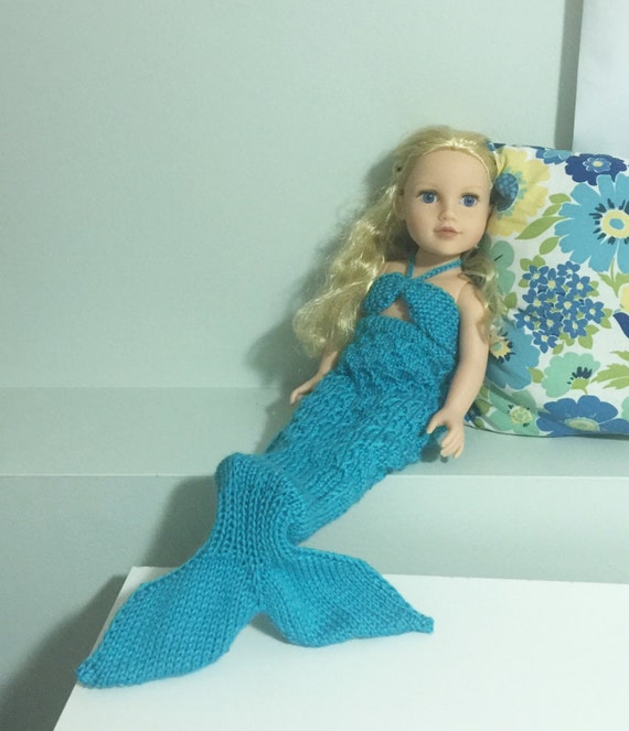 Mermaid Doll Knitting Pattern - Fits all 18-inch dolls ...