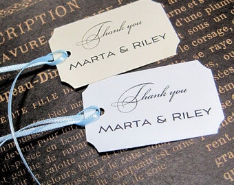 Personalized Thank you Tags - Set of 20 - Hang Tags - Wedding - Corporate - Etsy store - Goody bag