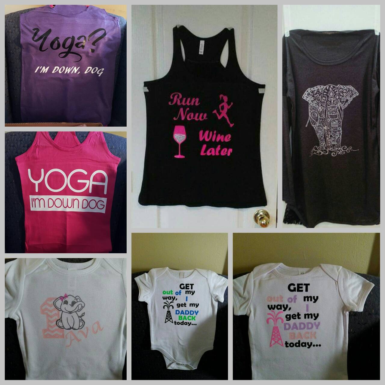 Personalized Htv Vinyl Shirts By Thesilhouettingwife On Etsy 