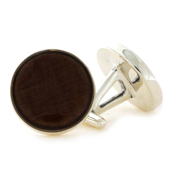 Unique Cufflinks Kauri Wood Cufflinks For Men Sterling