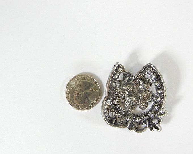 Antique Silver-tone Horseshoes and Flower Slide Charms