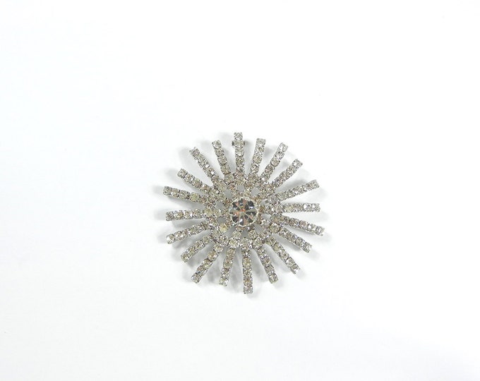 Rhinestone Sunburst Pendant