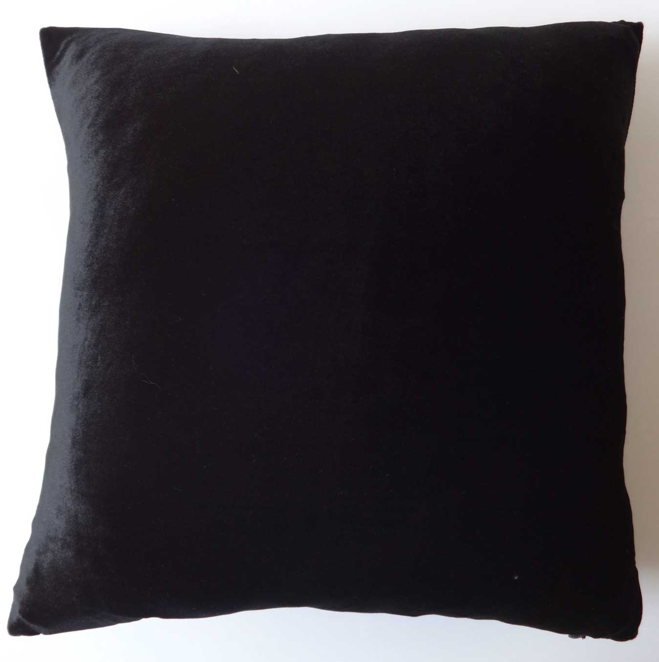 black velvet pillow cover. soft velvet throw pillow. 16 inch