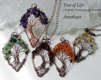 Wire Wrap Tutorial, Tree of Life Pendant, Learn how to wire wrap, DIY Wire Wrap Tree tutorial, How to wire wrap, Perfectly Twisted Jewelry