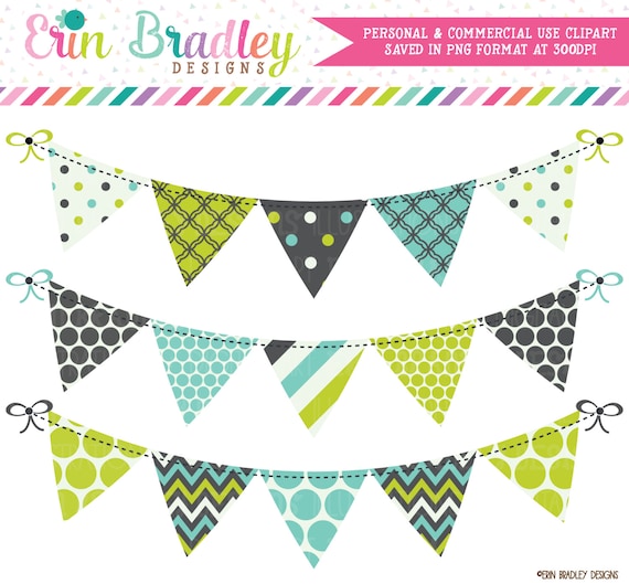 Bunting Banner Flag Clipart Commercial Use Clip Art Graphics