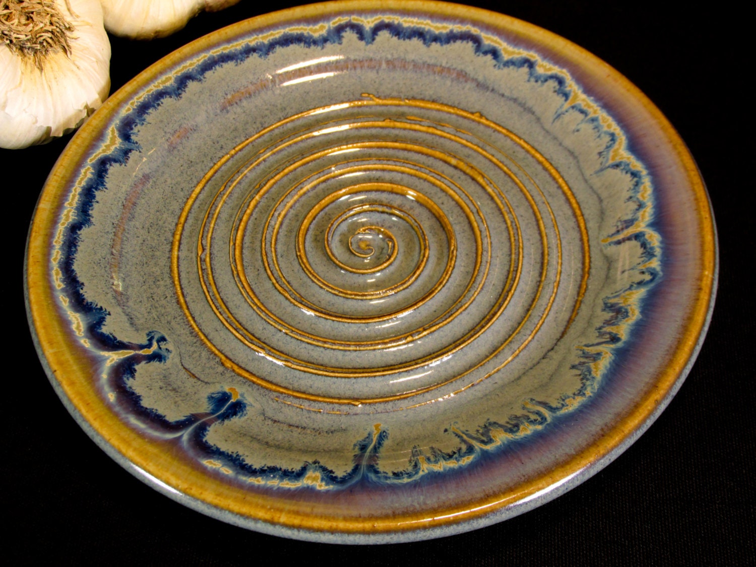 Garlic Grater Plate Dipping Dish Olive Oil Dish Garlic