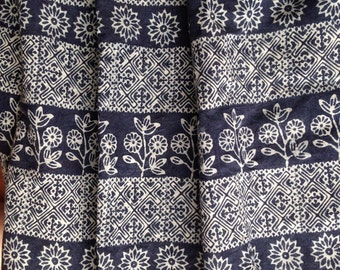 Hmong Fabric, Hmong textile, Black, White, Lisu Fabric, hmong fabric, hill tribe, quilted, embroidered, sewn, craft, fabric for crafting