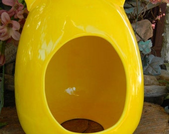 Chinchilla House Cat Shaped Ceramic Glazed Home -