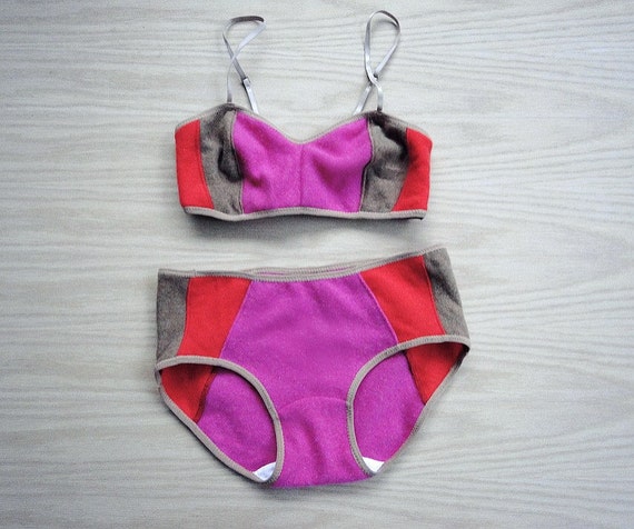 Panties and bralette lingerie gift set pure cashmere