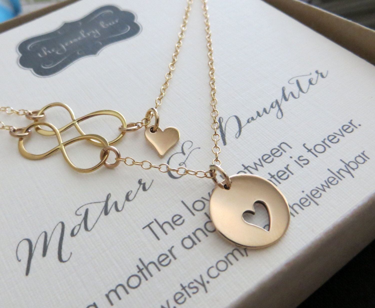 Mother daughter necklace mother daughter jewelry infinity
