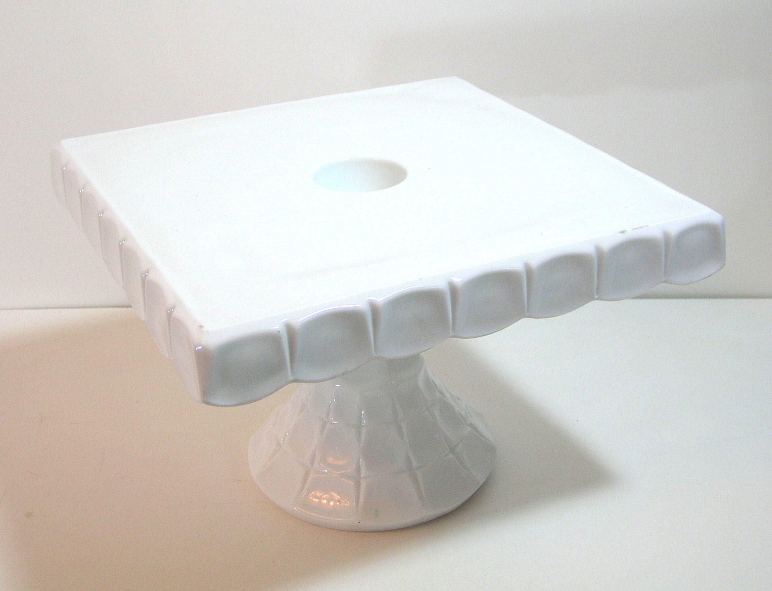 Vintage Square Milk Glass Pedestal Cake Plate Haute Juice   Il Fullxfull.835980211 Hz63 