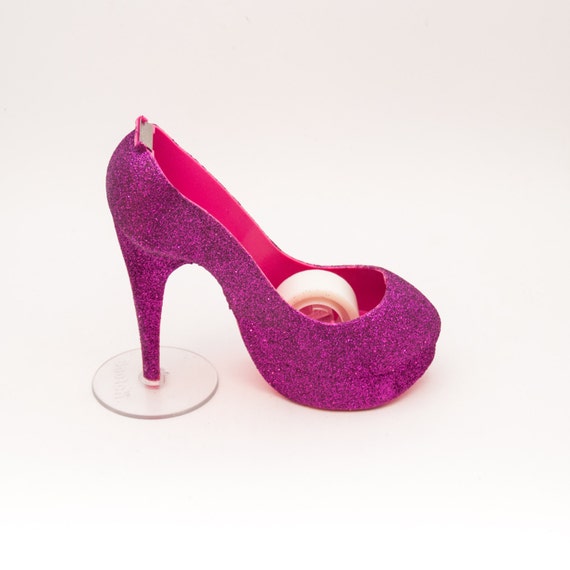 Glitter Hot Fuschia Pink High Heel Tape by princesspumps on Etsy