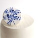 Porcelain Ring - Hand painted Dutch Blue Delftware