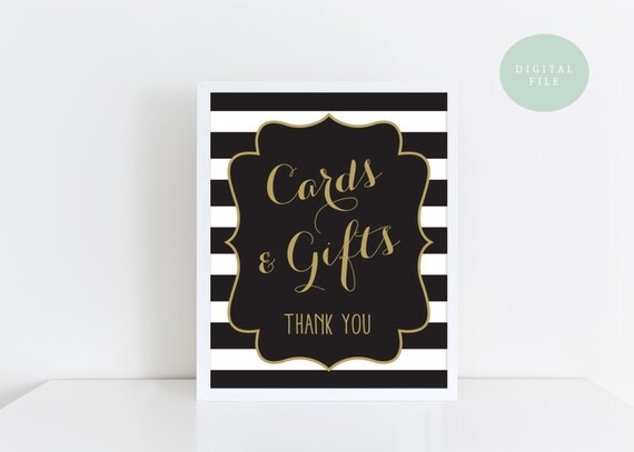 PRINTABLE Wedding Gift Sign Gift Table Sign Cards Table Sign