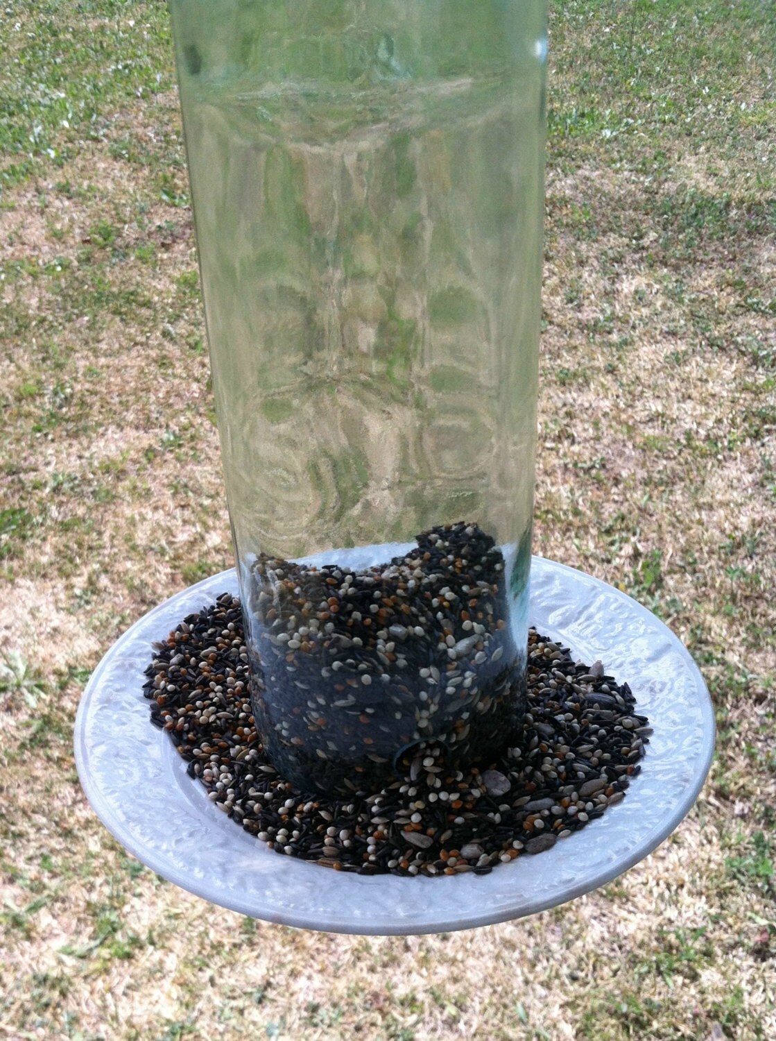 Wine Bottle Bird Feeder Garden Bird by