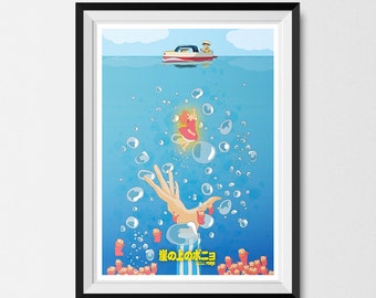 PONYO, Studio Ghibli, Inspired, Anime Print A3 (297x420mm), Anime Gift