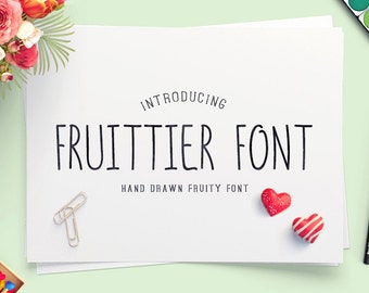 Fruittier Font Thin Display Font Handwritten Font Caps Font Wedding Font Uppercase Font Everyday Font Writing Font TTF Font True Type Font
