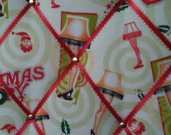 Christmas Story, Leg Lamp, memo board, home decor, Bulletin display board, Picture Holder, Ribbon Organizer, Recipe Holder, Christmas Gift