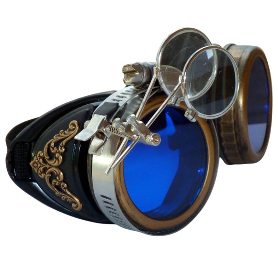 Steampunk GogGLes VicTORian Novelty Glasses cosplay Antique filigree S2 by oldjunkyardboutique steampunk buy now online