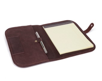 Notes Journal Cover , Leather Folder, leather paper cover , leather pad folio , man's gifts