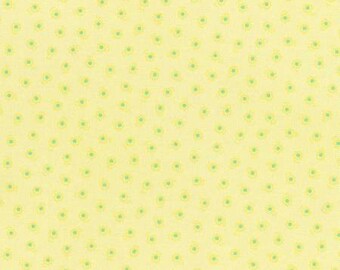 Flower Sugar Spring 2015 Yellow Floral Cotton Fabric by Lecien 31132-50