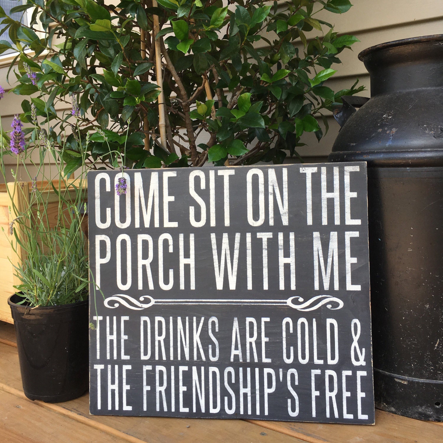 Come sit on the porch porch sign wood sign by SoulspeakandSawdust