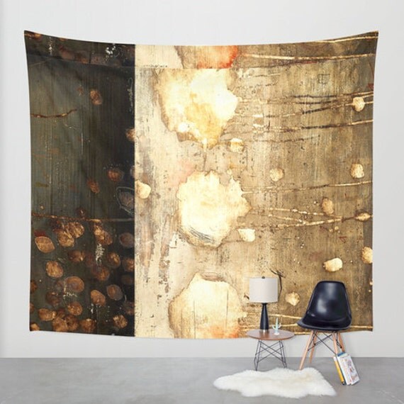 Brown and Beige wall tapestry/Modern wall tapestry/Chic wall