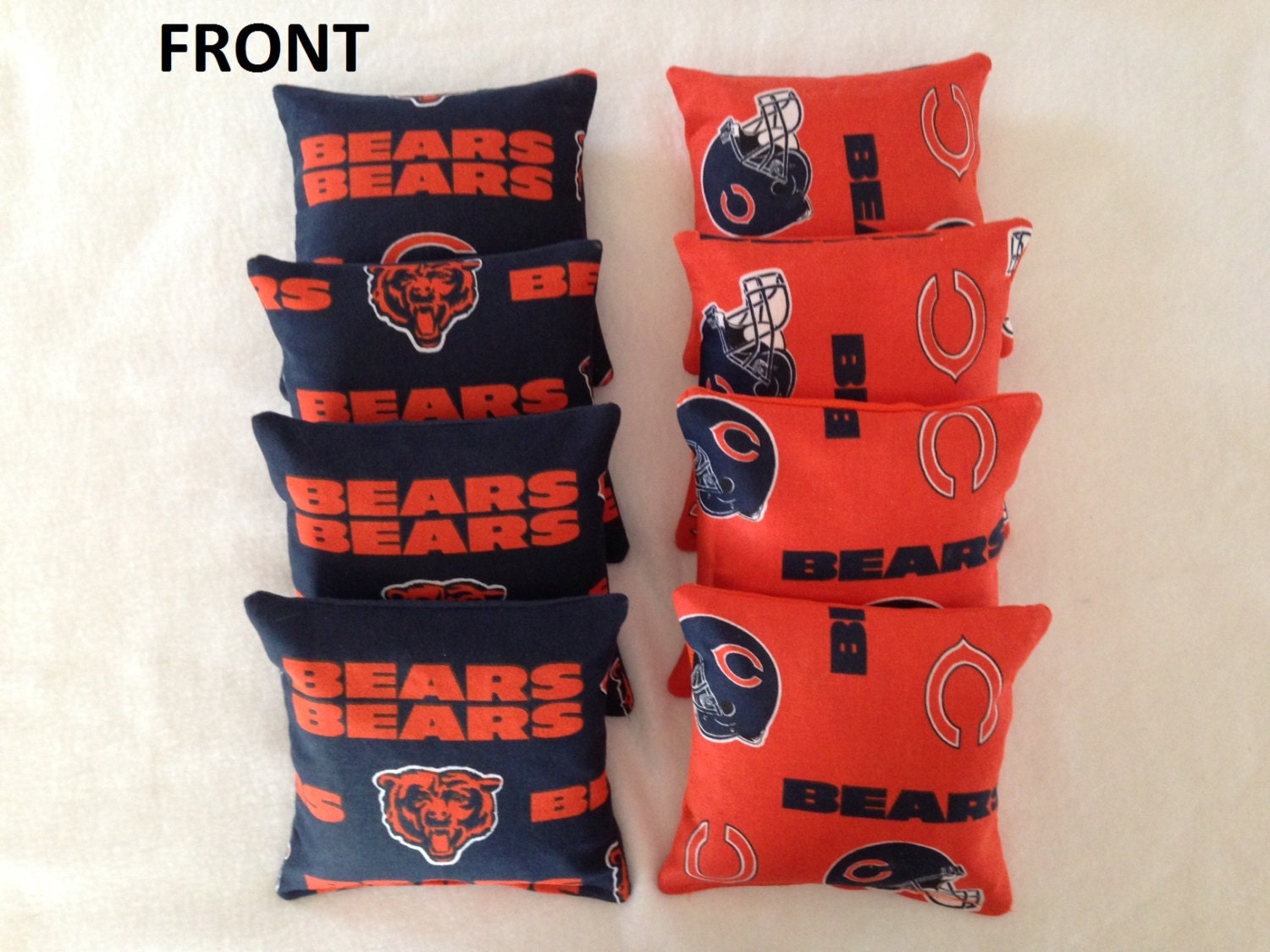 Chicago Bears corn hole bagsset of 8