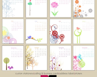 2017 Desk Calendar - Mod and Retro Designs with Clear Case